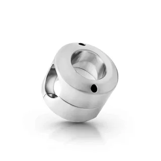 Cocklock Cockring mit Gelenk Ballstretcher geb?rsteter Edelstahl Gr. L