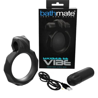 Penisring Bathmate Vibe Ring Maximus 55 mit Bullet Schwarz