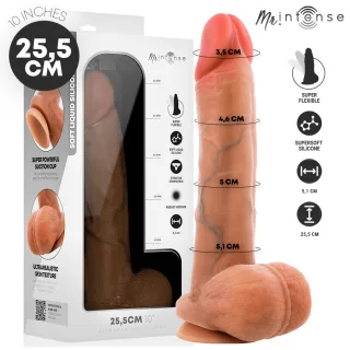 Realistischer Dildo Gary XL mit Hoden Natur 25,5 x 5,1 cm