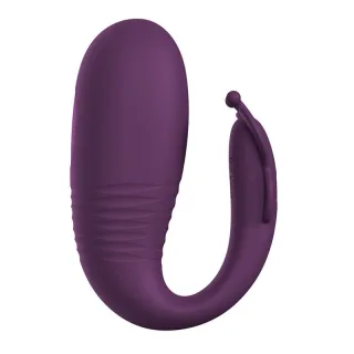 Paarvibrator Klay mit Stoßfunktion und App-Steuerung Lila 9,6 x 3,4 cm