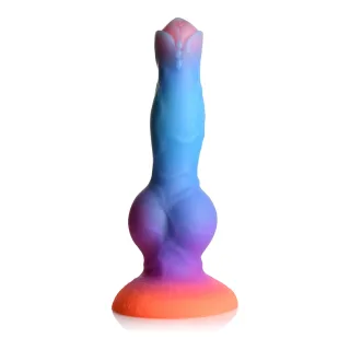 Dildo Alien nachtleuchtend Silikon Multicolor 19 cm