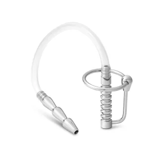 Dilator / Prinzenzepter aus Edelstahl und Silikon, mit Ersatzschlauch