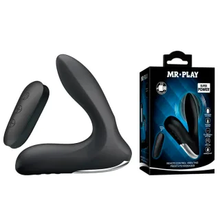 Prostata-Vibrator aufblasbar Schwarz 13,5 x 3,2 cm