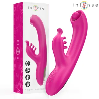 Rabbit-Vibrator Intense Christina Multifunktion Rosa 12,5 cm
