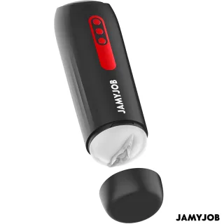 Masturbator Jamyjob Phantom mit Saug- und Stoßfunktion Schwarz