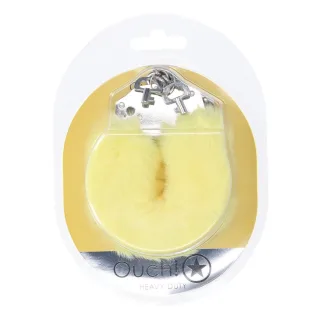 Plüsch-Handschellen robust Gelb