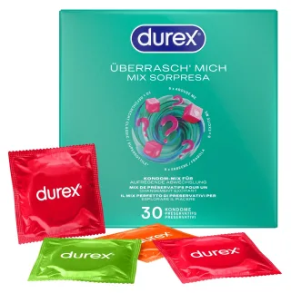 Durex Kondom Überrasch' Mich Mix (4 verschiedene Sorten) 30 Stück