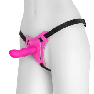 Strap-on Snapper mit Dildo Pink Schwarz 11,5 cm
