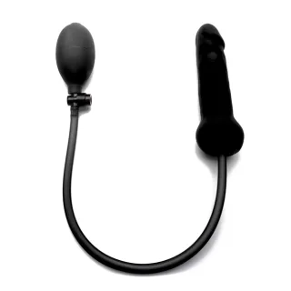 Ouch Inflatable Silicone Dong - Black