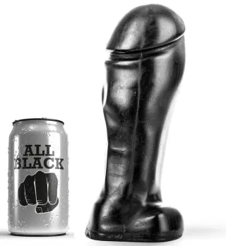 Dildo Dong breite Zehe Schwarz 22 x 8 cm