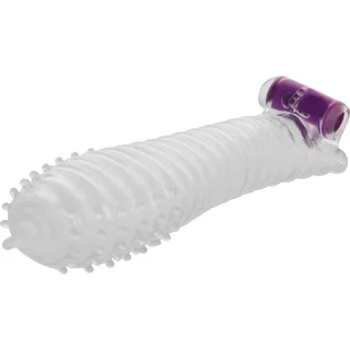 Penishülle Ohmama strukturiert groß Transparent 15 x 5 cm