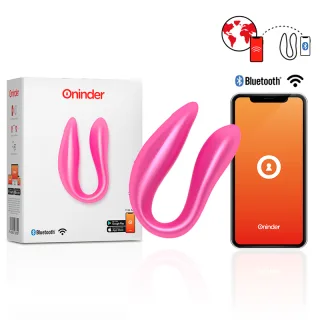 Paarvibrator Oninder Lisboa mit zwei Motoren Rosa 8,5 x 2 cm