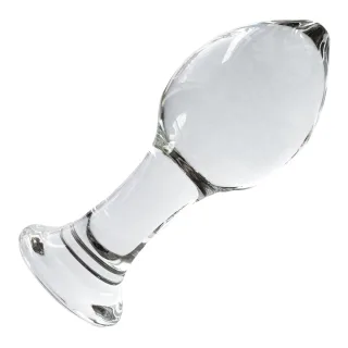 Glas-Analplug in Tropfenform 11 cm