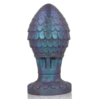 Analplug Vrakos Drachenei L Blau 11,5 x Ø 6,5 cm