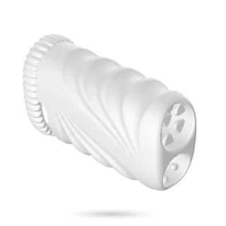 Masturbator Nautilus mit herausnehmbarem Vibro-Ei Weiß