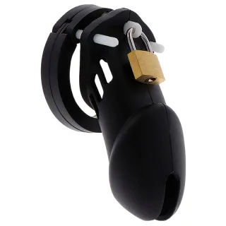 Peniskäfig Hidden Desire Extreme aus Silikon L Schwarz 8 x Ø 5,2 cm