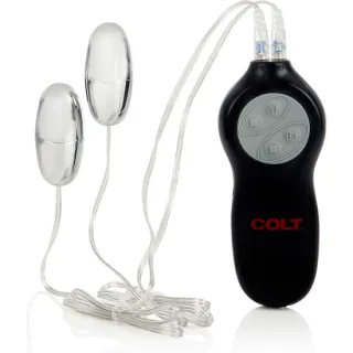 Vibrator Colt 7 Function Twin Turbo Bullets Silber 3 cm