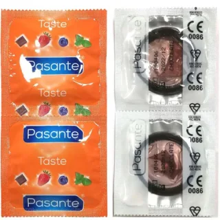Kondom Pasante Taste Schokolade Braun 144 St. 19 x 5,3 cm