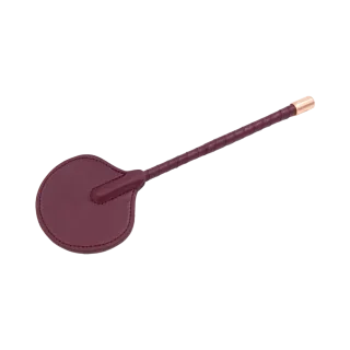 Paddle rund aus Leder Burgunderrot 30,8 cm
