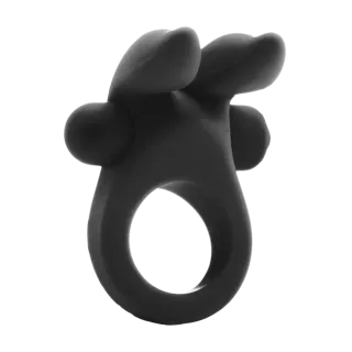 Penisring Bunny mit Stimulations-Ohren Schwarz 7 x Ø 3 cm