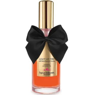 Massageöl Bijoux Light My Fire Erdbeere und Honig mit Wärmeeffekt 100 ml