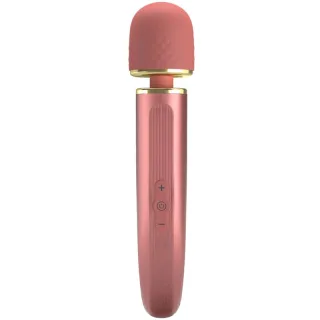Massagestab mit gebogenem Griff und 7 Mustern Rosa 29 x 5,8 cm