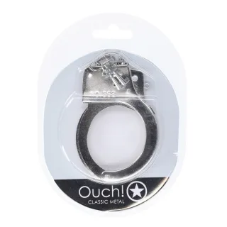 Metall-Handschellen Silber Modell 2