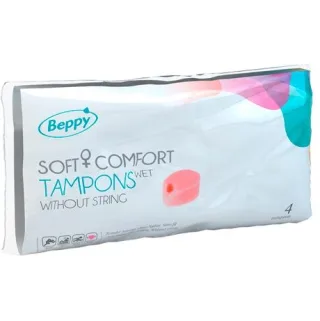 Tampons Beppy Soft + Comfort Wet ohne Faden 4 St.