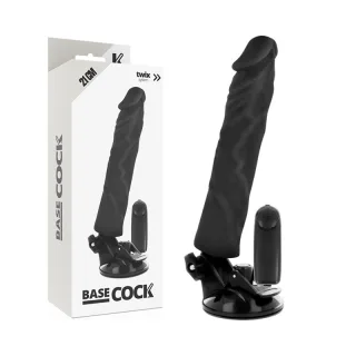 Realistischer Vibrator Base Cock Modell 2 mit Fernbedienung Schwarz 21 x 4 cm