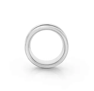 ?sthetischer Eichelring aus medizinischem Edelstahl, in gl?nzender Optik, 28 mm
