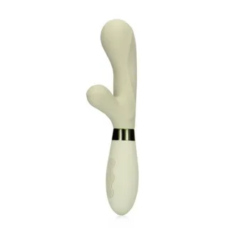 Rabbit-Vibrator aus Silikon Grün