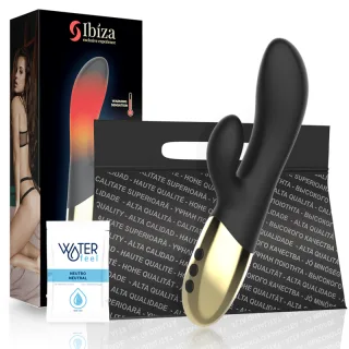 Rabbit-Vibrator Ibiza Technology mit Wärmefunktion Schwarz