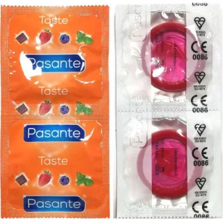 Kondom Pasante Taste Erdbeere Rot 144 St. 19 x 5,3 cm