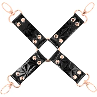 Hogtie Begme Black Edition Bondage-Kreuz aus veganem Leder