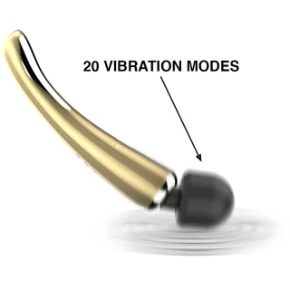Massagestab Ibiza Technology Luxus mit 20 Modi Gold