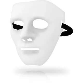 Maske Ohmama als Vollgesichtsmaske Weiß