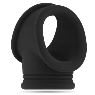 Penisring mit Hodenriemen Schwarz 7,1 cm