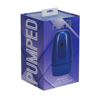 Masturbator-Pumpe Pulsar mit Unterdruck und Vibration Blau