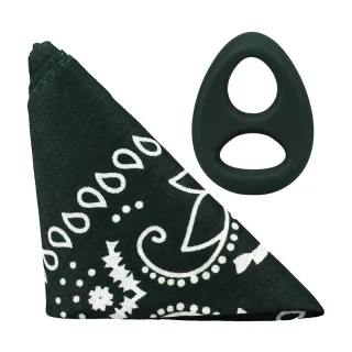 Penisring Rock Solid The Code mit Bandana Grün 7 x Ø 4,6 cm