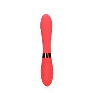 Vibrator aus Silikon glatt Rot