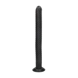 Analplug Titan Twist Schwarz 48 x Ø 5 cm