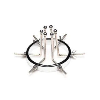 Analplug Oculus Edelstahl Silber 7,4 x Ø 9,4 cm