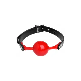 Ballknebel Hush aus Silikon Rot 32 cm