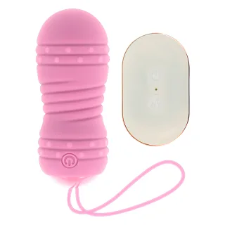 Vibro-Ei Ohmama mit Fernbedienung und Perlen Rosa 8 x 2,8 cm