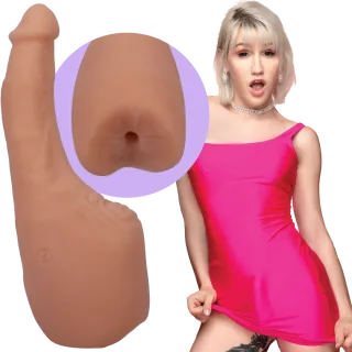 Dildo Lena Moon mit penetrierbarem Po Hautfarbe 11,4 x Ø 3,8 cm