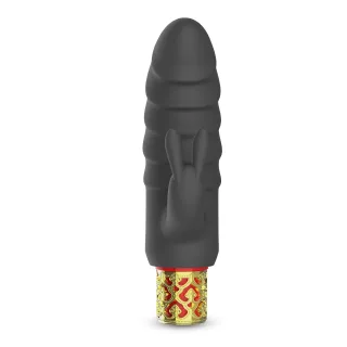 Vibrator Romanov mit abnehmbarer Silikonhülle Schwarz