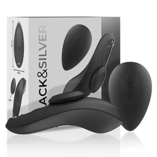 Slip-Vibrator Black&Silver Preston mit Fernbedienung Schwarz