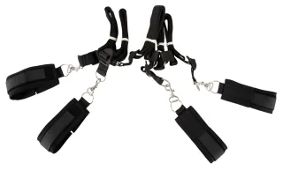 Bettfessel-Set mit 4 Verbindungsstücken für die Matratze Fetish Fantasy Series S...