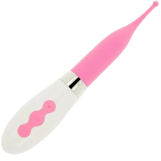 Auflegevibrator Ohmama mit feiner Spitze und 10 Modi Rosa 20 x 3,5 cm
