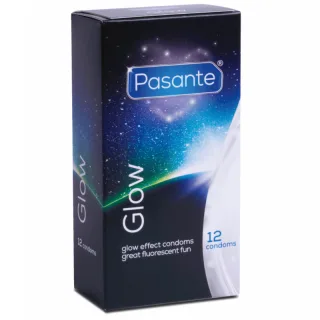 Kondom Pasante Glow nachtleuchtend 12 St. 19 x 5,3 cm